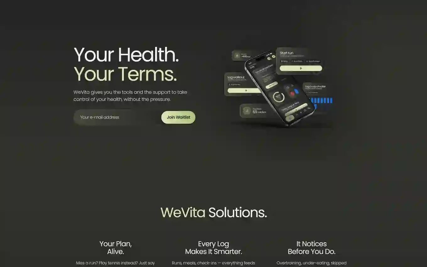 WeVita — live screenshot